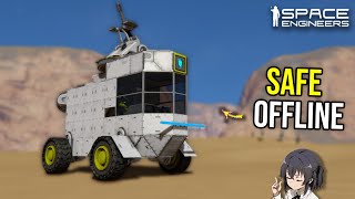 This Trick Keeps Small Rover Safe From Offline Raid, Space Engineers