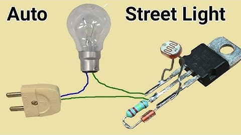 Automatic street light with LDR