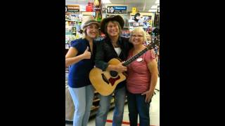 Ted  Vigil sings in Boyne City Ace Hardware