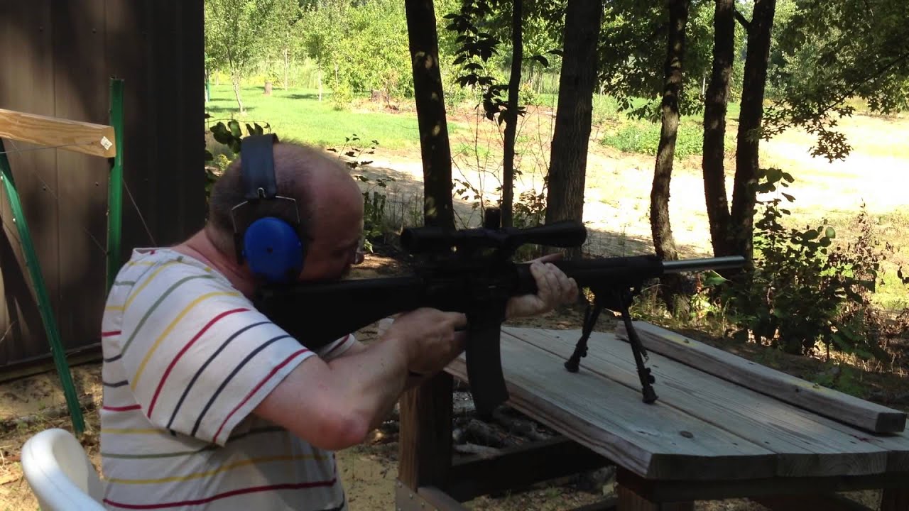 Stuart with sniper rifle