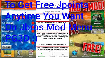 (Jbros Free Mod Menu)How To Get Free Jpoints Anytime You Want