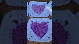 Crochet Heart Granny Square (Beginner Friendly!)