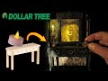 Dollar tree halloween haunted  furniture makeover spooky ghost  witch diorama