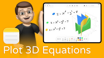 Plot 3D Graphs in iPad Notes!