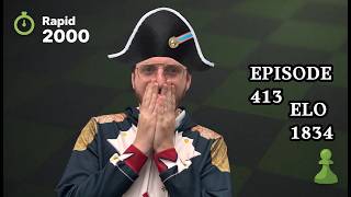 Almost Aborted | Road to 2000 Elo | Rapid (1834) Chess | Ep 413