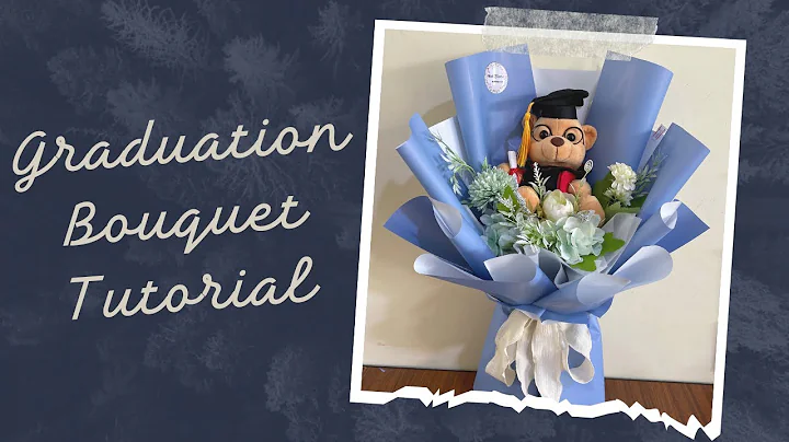 Graduation Bouquet Tutorial (step by step)/ simple bouquet wrapping