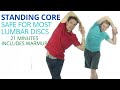 Standing Core and Spine Stabilization with Founder Exercises, good mornings and stretching-