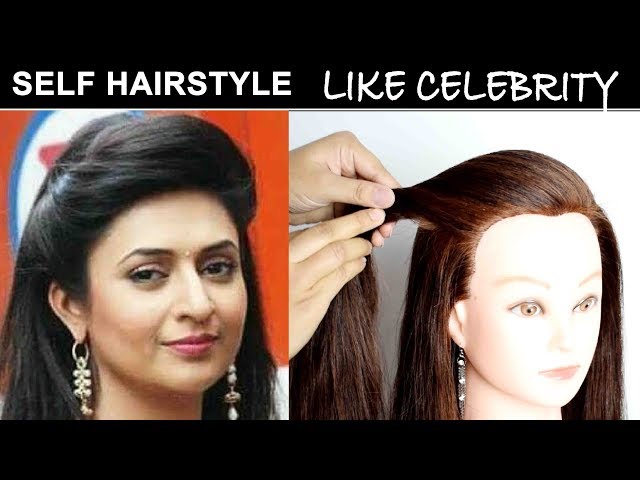 Divyanka Tripathi's Hairstyle | High Puff with High Bun | Tutorial 50 -  YouTube