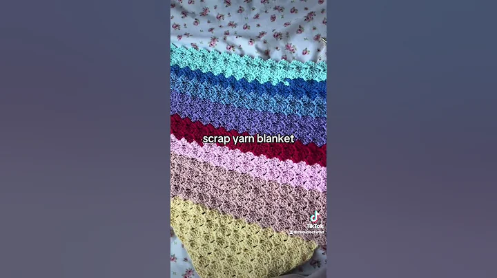 scrap yarn crochet blanket crochet with me crochet blanket