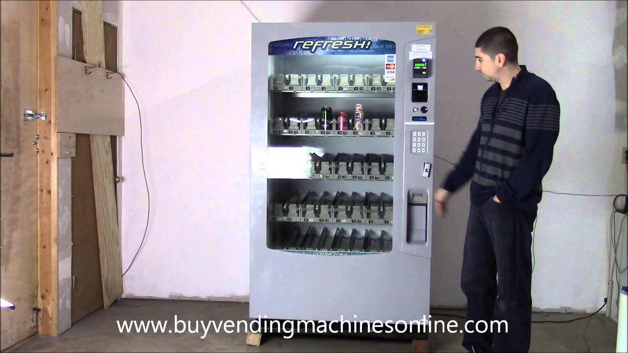 AMS Bev 40 Glass Front Drink Machine