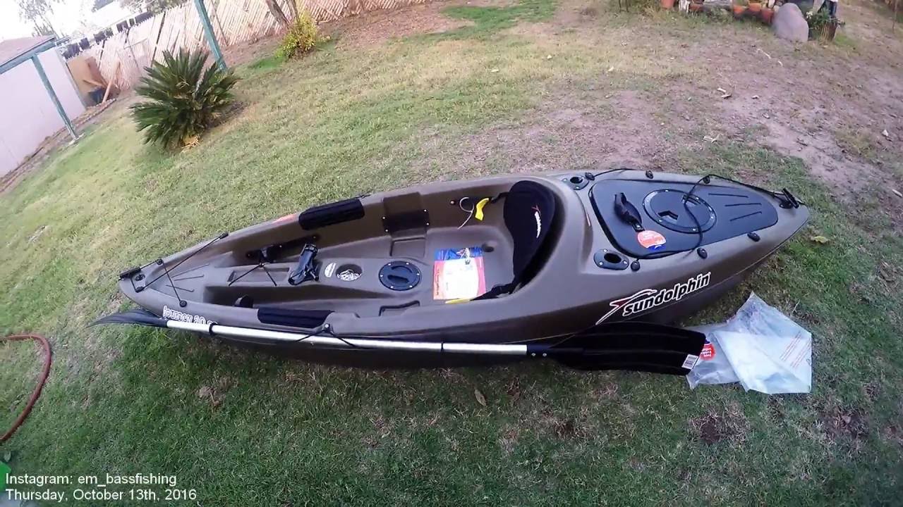 Bass Fishing Kayak Sundolphin Journey 10ss Fishing Kayak YouTube