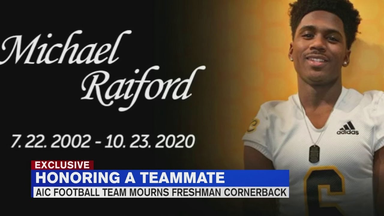 AIC football team honors late freshman cornerback