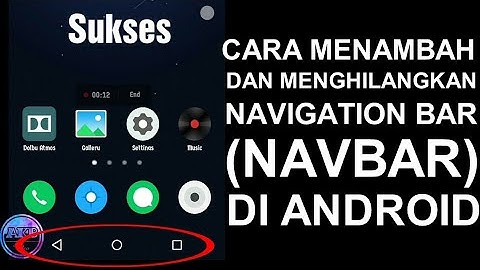 #Cara menambah & menghilangkan NavBar (root)
