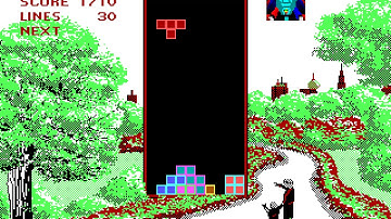 DOS Game: Tetris (1987 Spectrum Holobyte, Inc.)