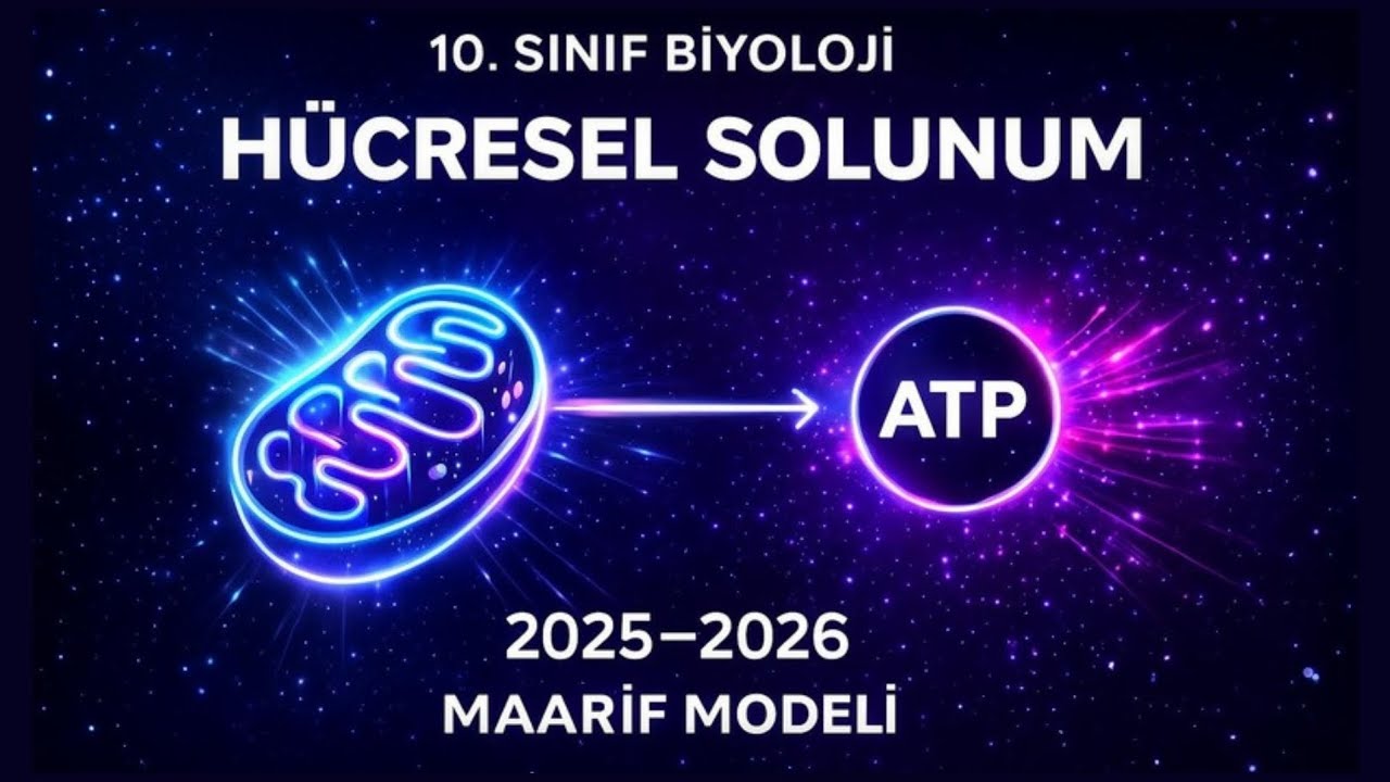 10. Sınıf Biyoloji  Hücresel Solunum Kolay ve Net Anlatım | Oksijenli Solunum#maarifmodeli#2025-2026
