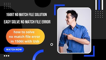 How To Solve No Match File Error in 1506t with USB | 1506t No Match File Solution | Sat Hunter RJ