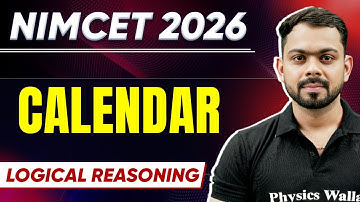 NIMCET 2026 Calendar | Logical Reasoning | NIMCET 2026 | PW NIMCET #pwnimcet #nimcet