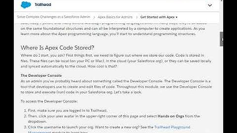 Get Started with Apex