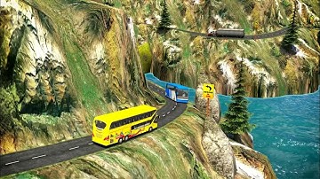 Hill Climb Bus Racing: Multiplayer Mode - Android Gameplay FHD