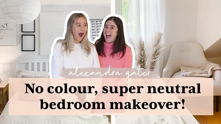 Zen *neutral* bedroom makeover with NO colour for my sister!