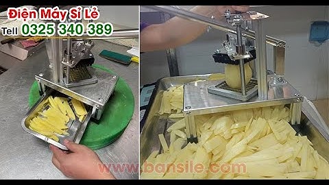 Máy thái - cắt - xắt khoai tây chiên, khoai lang chiên, củ cải, dưa chuột, cà rốt thành sợi dài