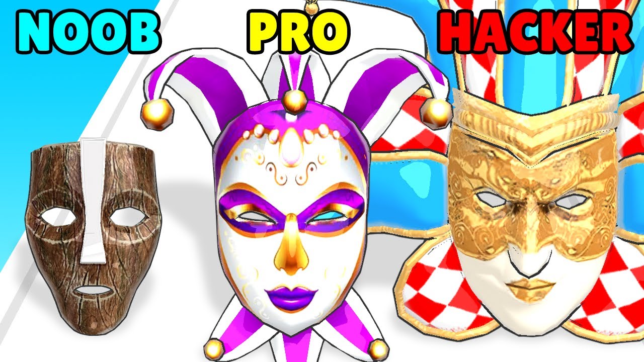 NOOB vs PRO vs HACKER in Mask Evolution 3D - YouTube
