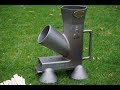 cast iron ROCKET STOVE    // żeliwny palnik rakietowy