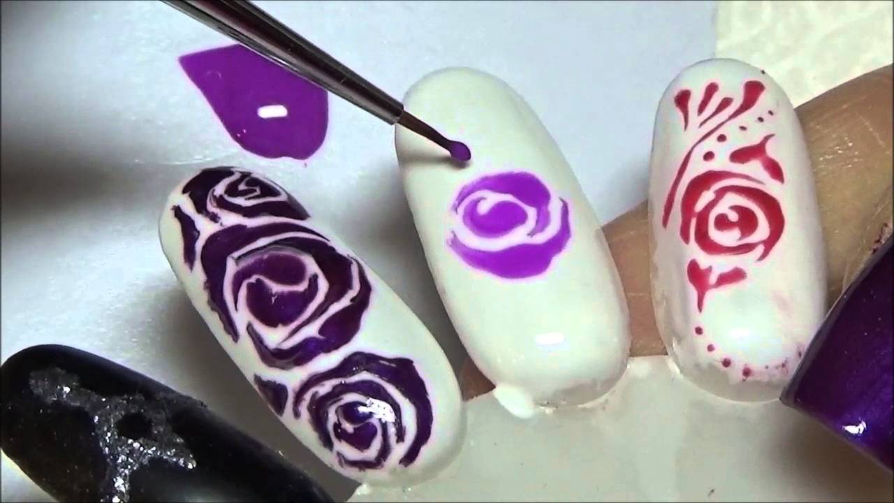 Nail Art Rosa Youtube