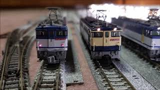 TOMIX EF65 2000番台を並べて撮影
