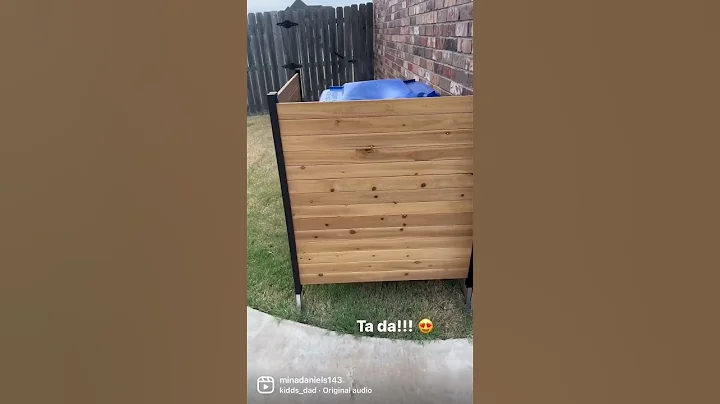 Quick little project to hide the trash can. Bought the Enclo on Amazon. Super easy to build!