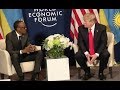 Trump Meets Rwanda President Paul Kagame