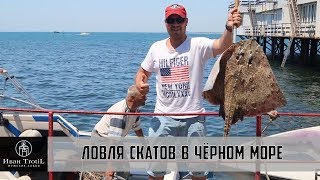 Такой рыбалки на Черном море никто не ожидал! Ловим скатов(морскую лису) на удочку / ИванTrotiL