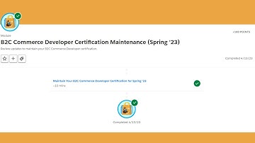 B2C Commerce Developer Certification Maintenance (Spring