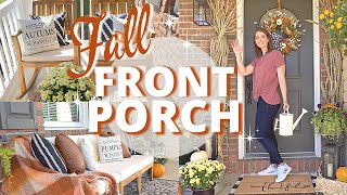 FALL FRONT PORCH MAKEOVER 2021 |  FALL PORCH CLEAN + DECORATE WITH ME | FALL PORCH DECOR IDEAS