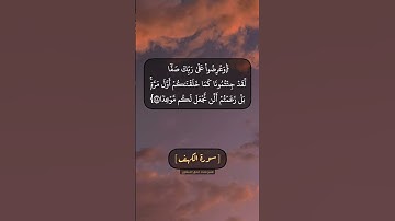 سورة الكهف الآية ٤٦ الى ٤٨ بصوت الشيخ محمد صديق المنشاوي