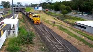 Aurizon coal train at Morningside