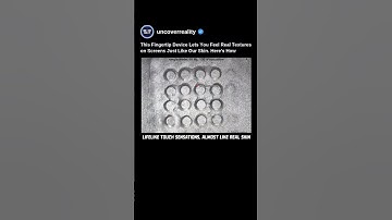 This Fingertip Technology Let Us Feel Real Textures On Screens Just Like Our Skin #tech #shorts