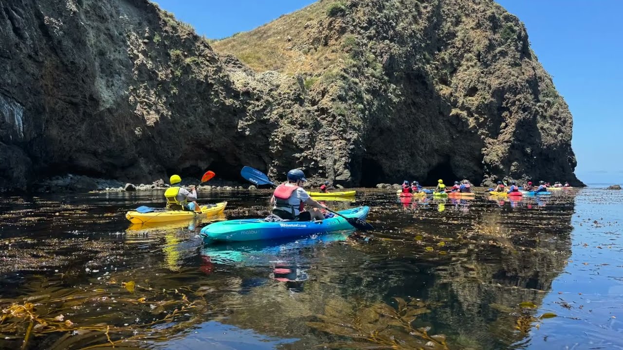 Kayaking Sea Caves on Santa Cruz Island