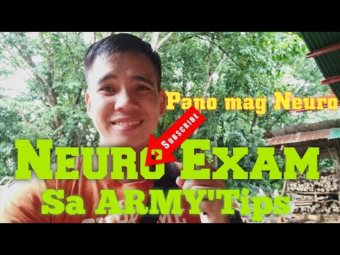 Neuro Exam Sa ARMY 'Tips!Sample Answer and Question?