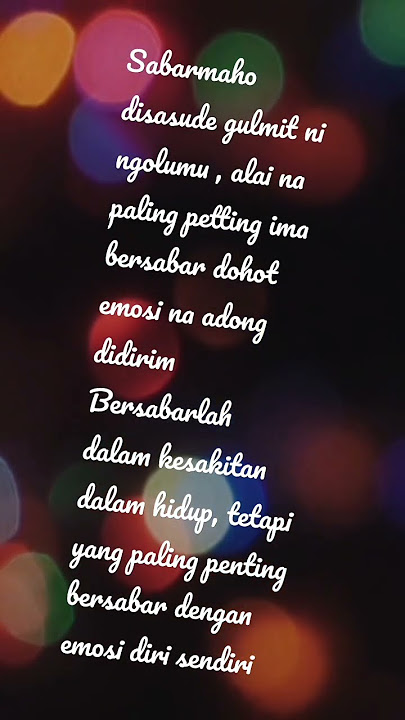 kata kata bijak dan kata kata mutiara asli bahasa batak dan atinya tentang kehidupan