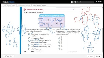 Lesson 11-3: Use Line Plots to Solve Problems. Grade 4 enVisionmath2.0 Common Core