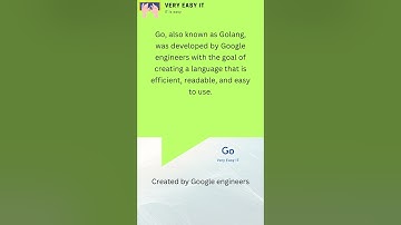 Go interesting facts | Very Easy IT |  #easy #facts #programming #interestingfacts #golang #shorts