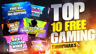 Top 10 Gaming Thumbnail Template | Free Download