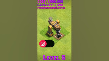 Clash of Clans dark elixir drill upgrade from level 1 to 8 | upgrading #shorts #cocshorts #upgrade