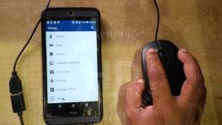 HTC Desire 826 OTG Test with USB Mouse | HTC Mobile Tutorial | 2017 | HTC OTG Support Testing