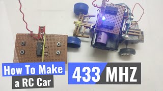 How to make a RC car - 433 MHZ module - remote control car-Amazing DIY  toy