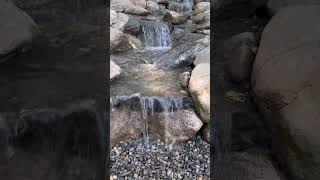 Everyone deserves a waterfall in their backyard! #waterfall #waterfeatures #hardscaping #lawncare