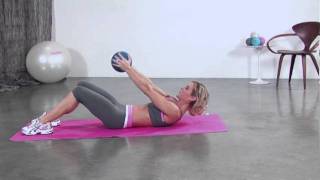 Roll Ups From Lying Position With Medicine Ball