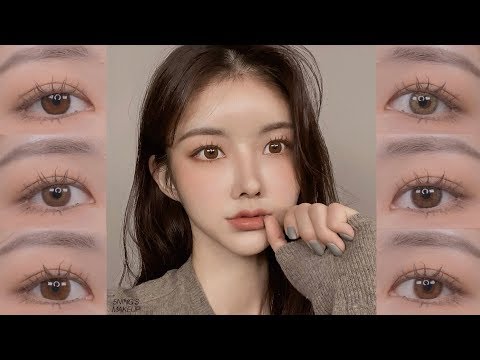 [SUBS]Lenssis’s 6type Brown Lenses Comparison/Daily Natural Student Lens/MixedBloodLens/5NING