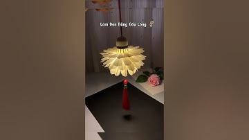Cách làm đèn bằng cầu lông 🏸#handmade #DIY #caulong #sangtao #thucong #fyp #foryou #xuhuong #shorts
